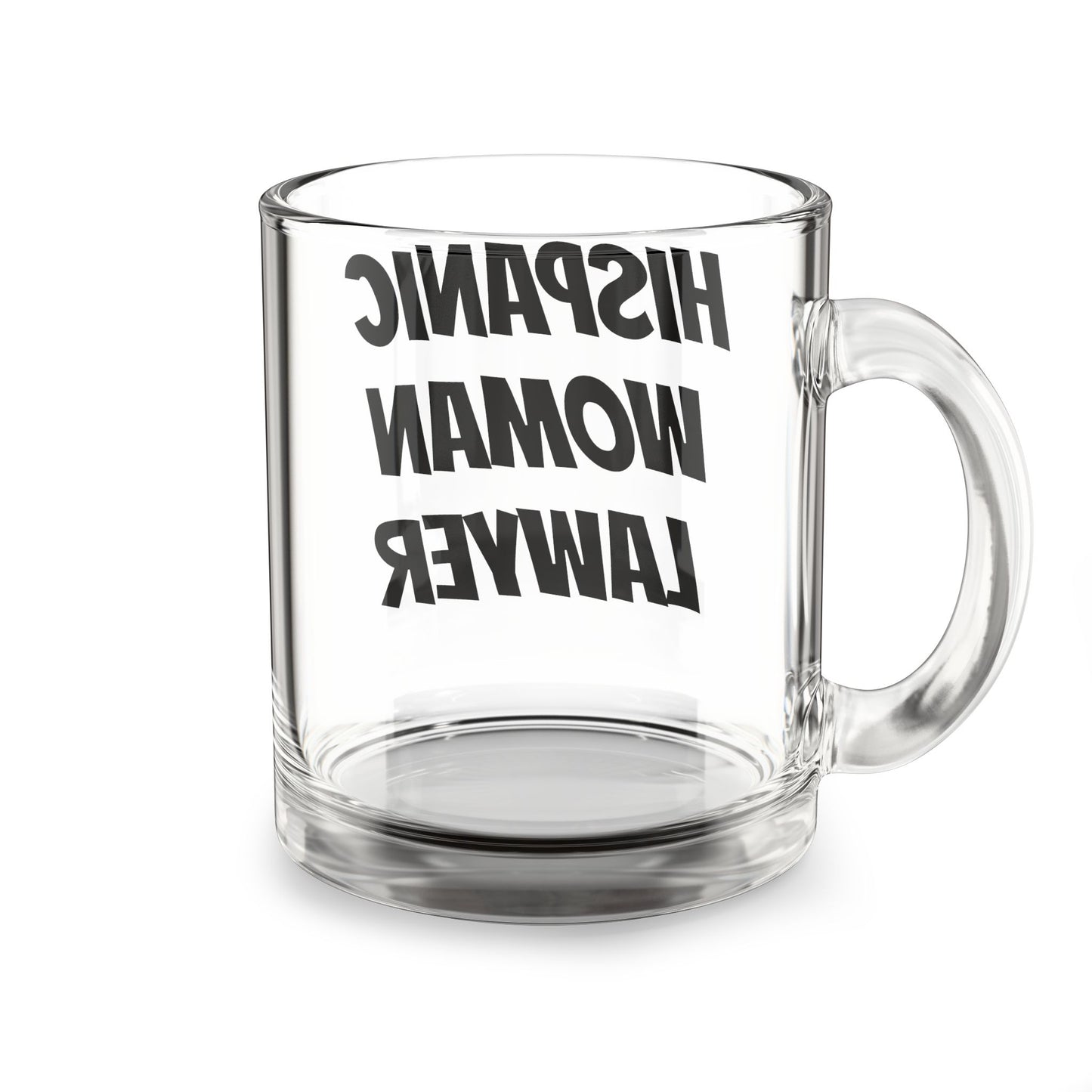 Hispanic Woman Lawyer Glass Mug – 10oz Empowerment Coffee Cup